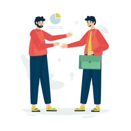 Business partnership  Illustration