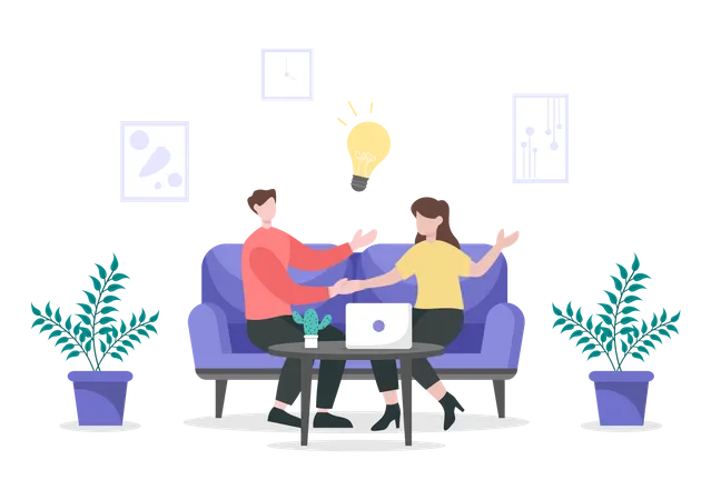 Business Partnership  Illustration