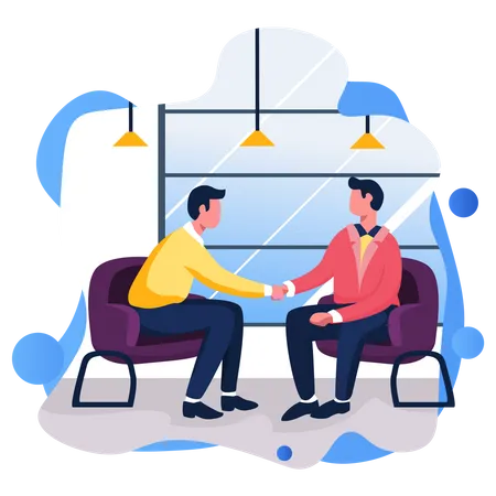 Business Partnership  Illustration