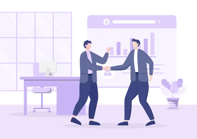 Business Partnership  Illustration