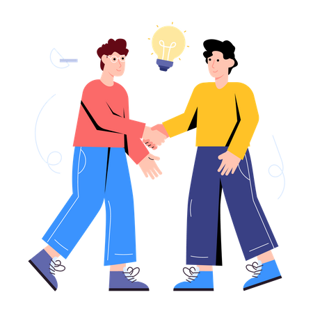 Business Partnership  Illustration