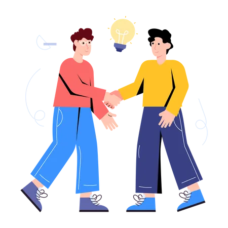 Business Partnership  Illustration