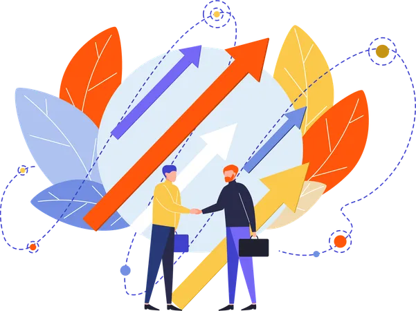 Business partnership  Illustration