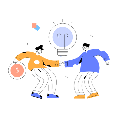 Business Partnership  Illustration