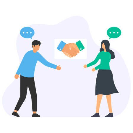 Business Partnership  Illustration