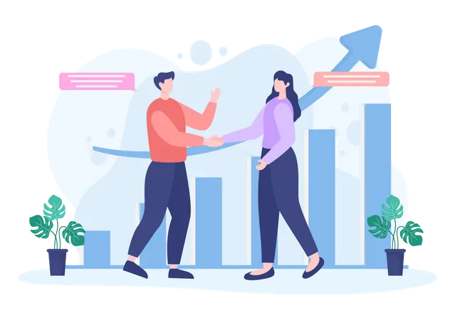 Business Partnership  Illustration