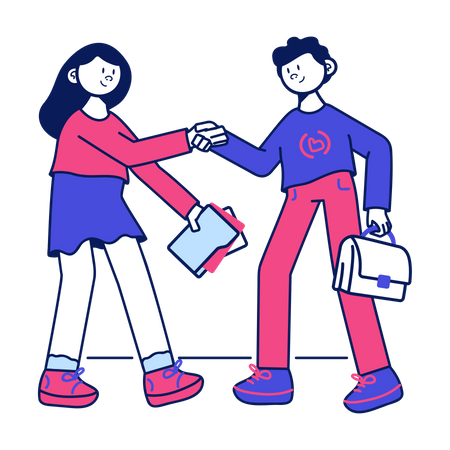 Business Partnership  Illustration