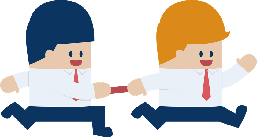 Business partnership  Illustration