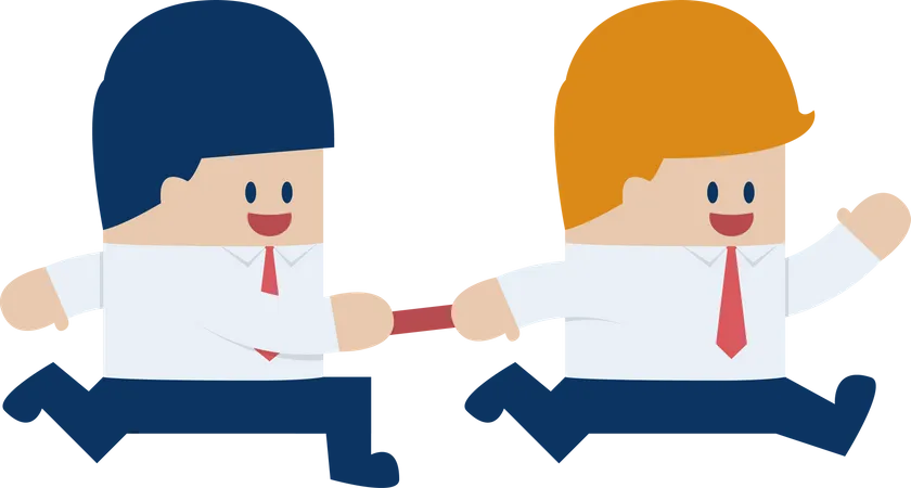 Business partnership  Illustration