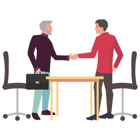 Business partnership  Illustration