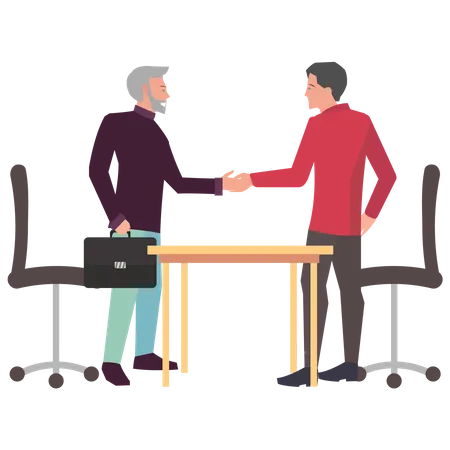 Business partnership  Illustration