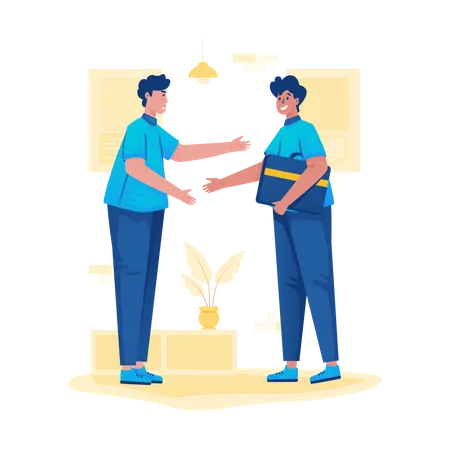 Business partnership  Illustration