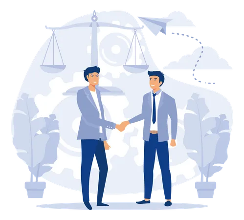 Business partnership  Illustration