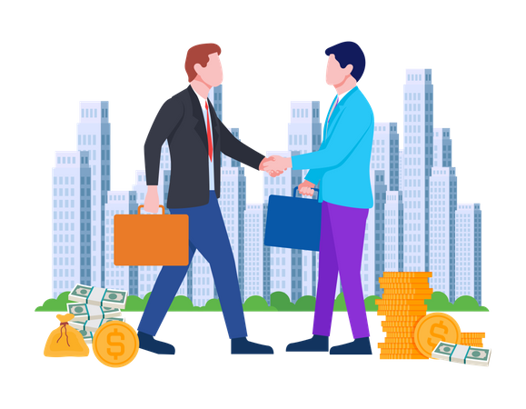 Business Partnership  Illustration