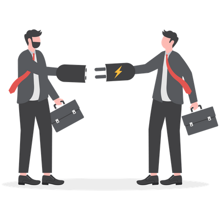 Business partnership  Illustration