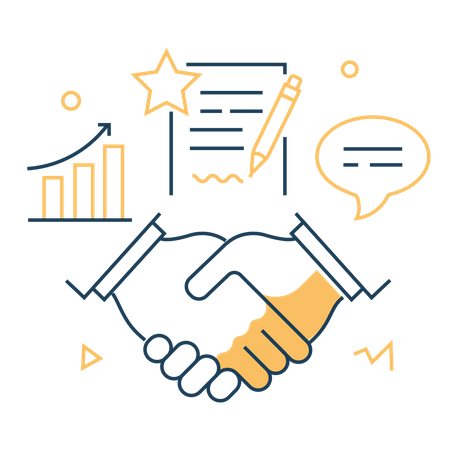 Business Partnership  イラスト