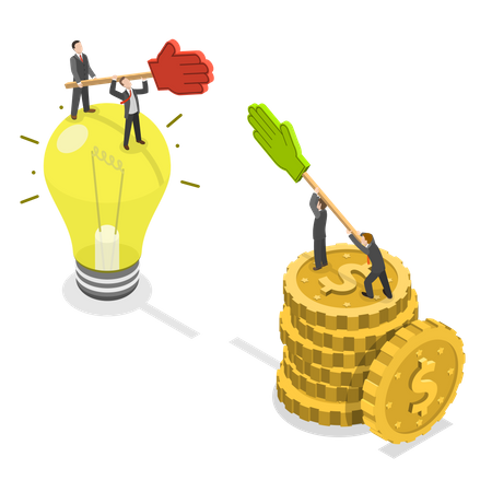 Business partnership  Illustration