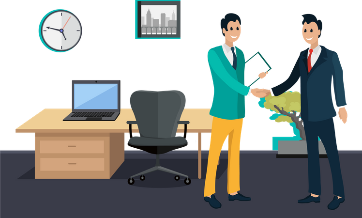 Business partnership  Illustration