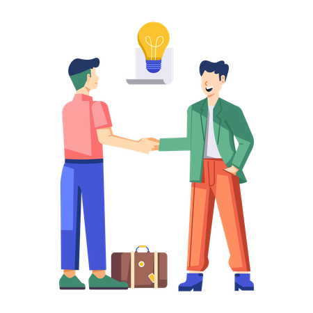 Business Partnership  Illustration