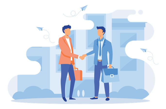 Business Partnership Relation  Illustration