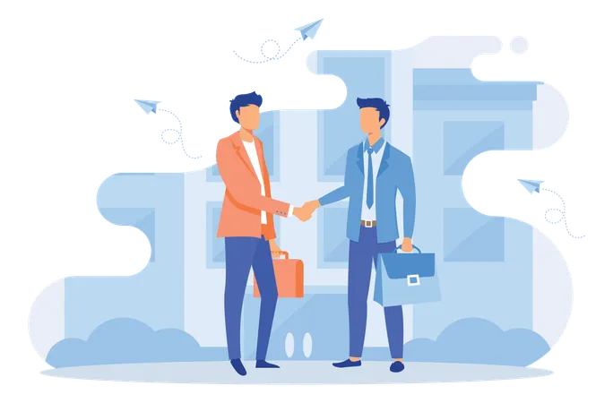 Business Partnership Relation  Illustration