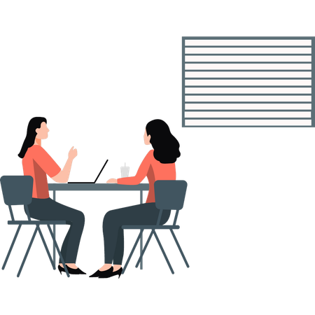 Business people are talking together  Illustration