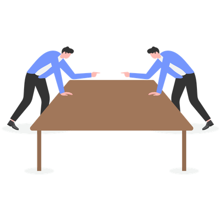 Business people arguing at meeting room  Illustration
