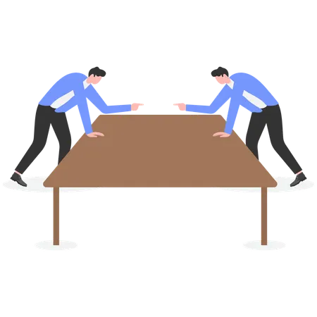 Business people arguing at meeting room  Illustration