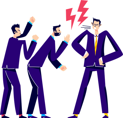 Business people arguing  Illustration