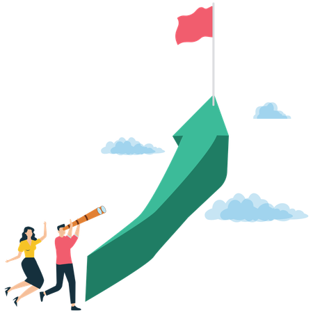 Business people boosting workplace motivation  Illustration