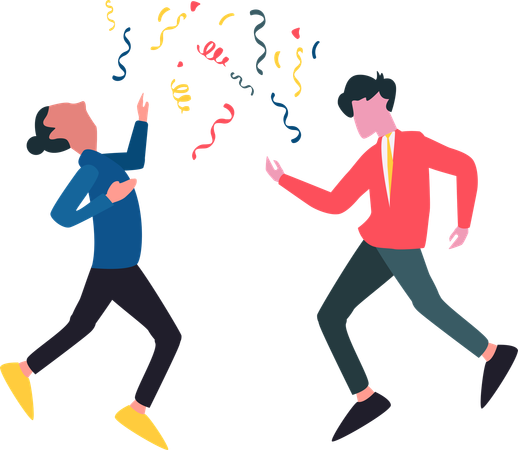 Business People celebrate  Illustration