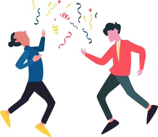 Business People celebrate  Illustration