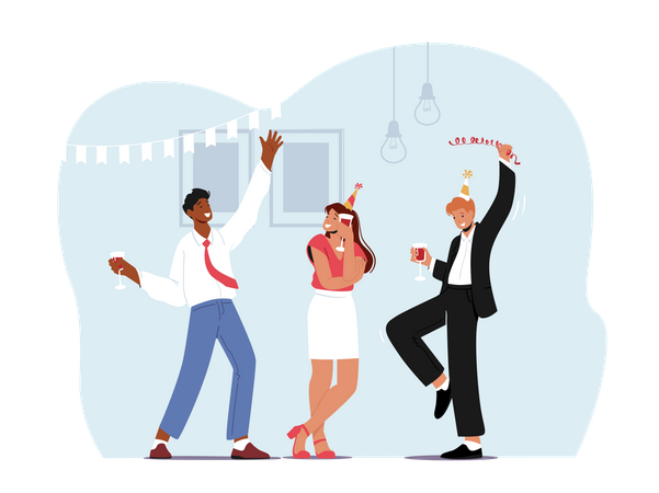 Business People Celebrate Event  Illustration