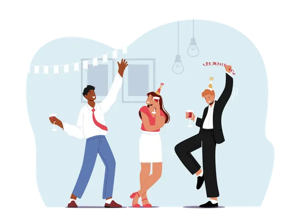 Business People Celebrate Event  Illustration