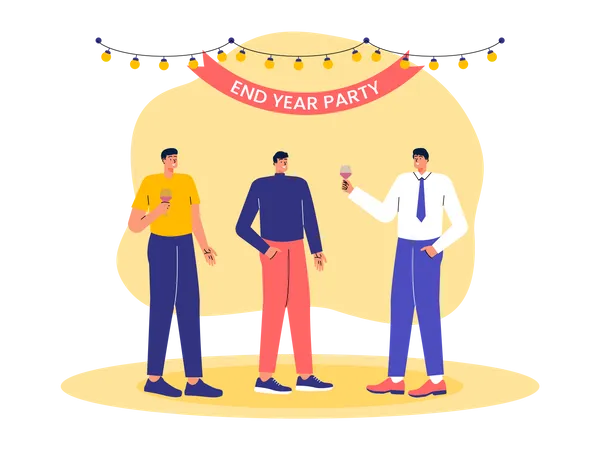 Business people celebrating party  Illustration