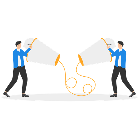 Business people communicating  Illustration