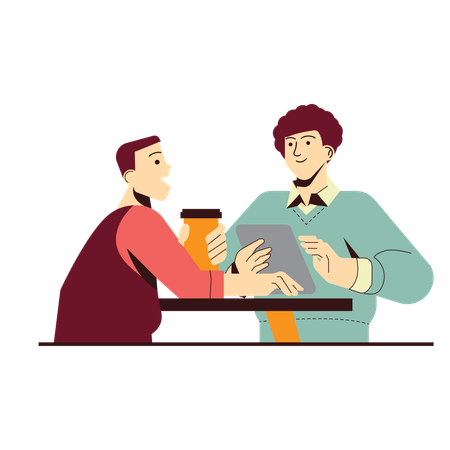 Business People discussing each other  Illustration