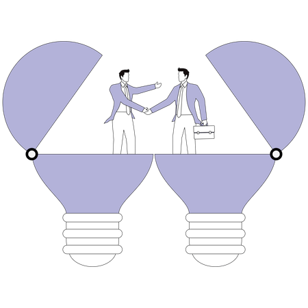 Business people doing business collaboration  Illustration