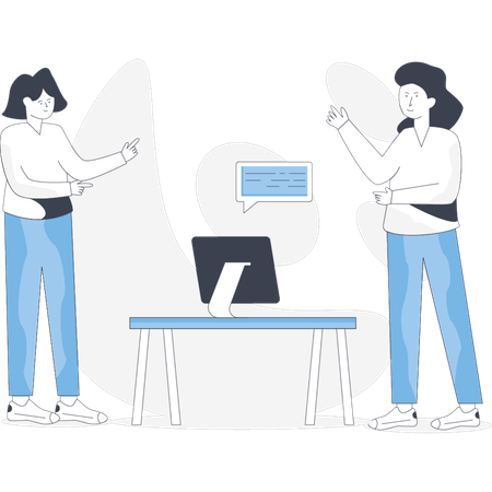 Business people doing business discussion  Illustration