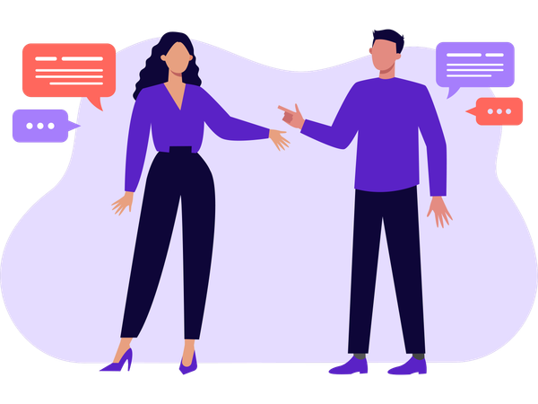 Business People Doing Conversation  Illustration