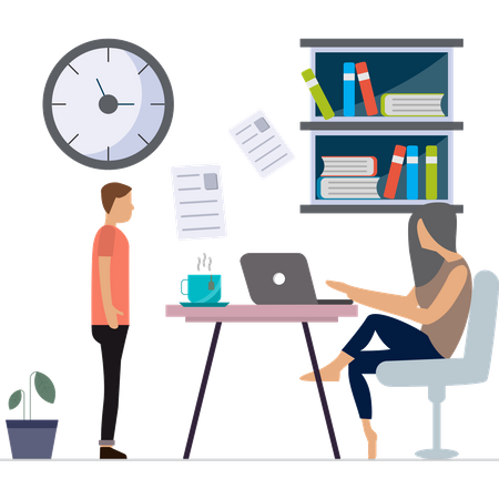 Business people doing meeting  Illustration