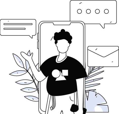 Business people doing online meeting  Illustration