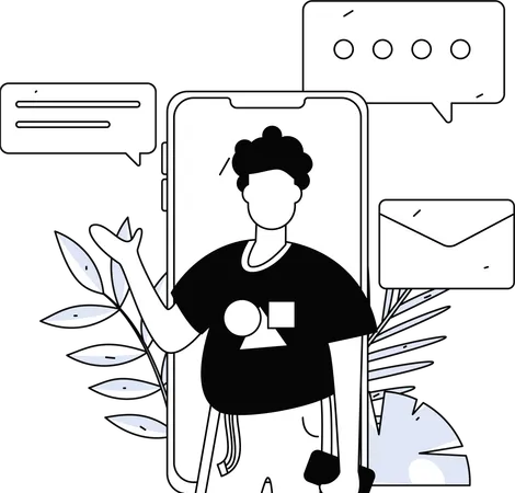 Business people doing online meeting  Illustration