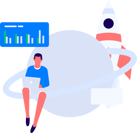 Business people doing online meeting  Illustration