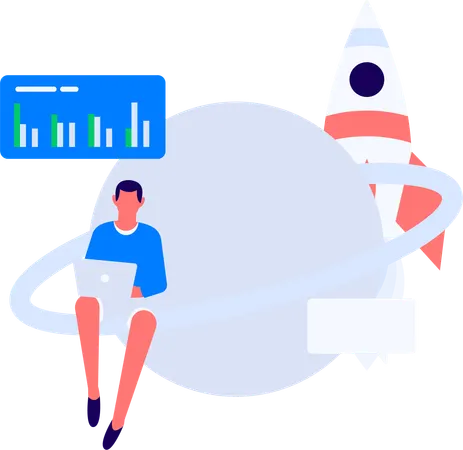 Business people doing online meeting  Illustration