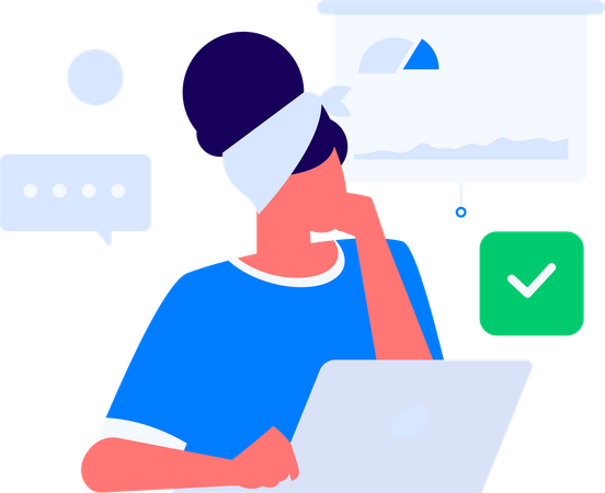 Business people doing online meeting  Illustration