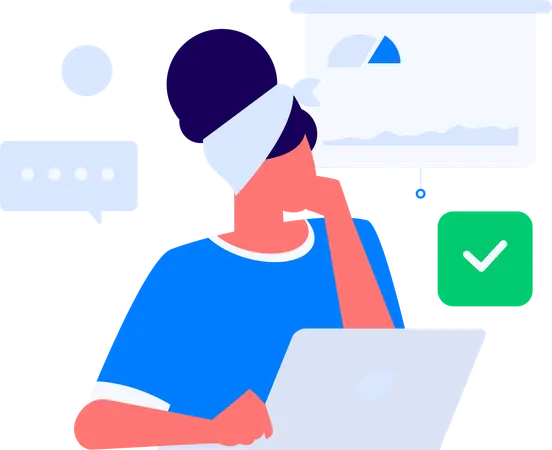 Business people doing online meeting  Illustration