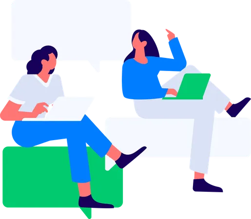 Business people doing online meeting  Illustration