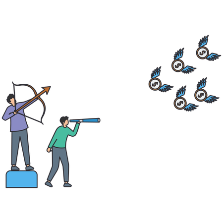 Business people doing teamwork  Illustration