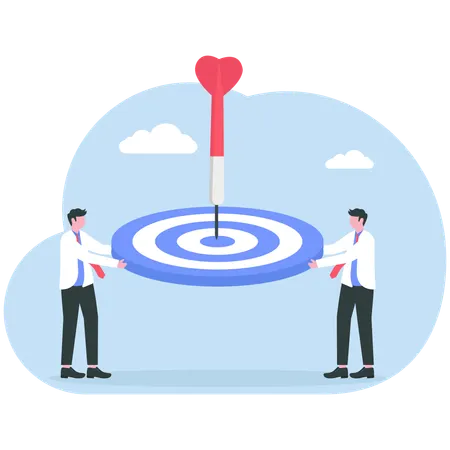 Business people doing teamwork  Illustration